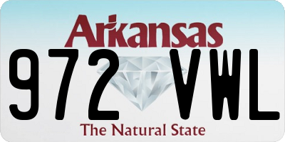 AR license plate 972VWL