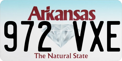 AR license plate 972VXE