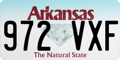 AR license plate 972VXF