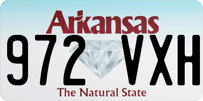AR license plate 972VXH