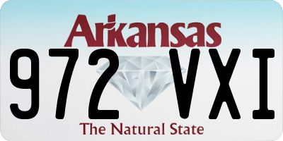 AR license plate 972VXI