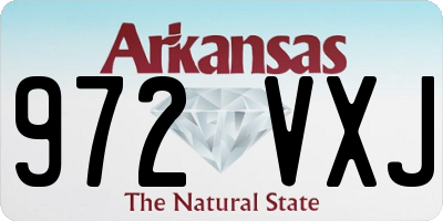 AR license plate 972VXJ