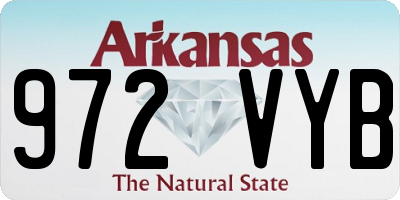 AR license plate 972VYB