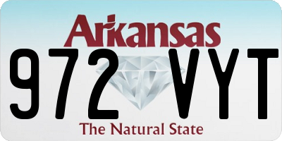 AR license plate 972VYT