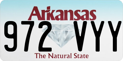 AR license plate 972VYY