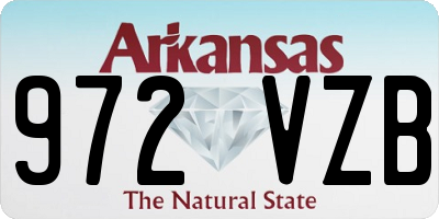 AR license plate 972VZB