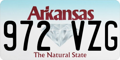 AR license plate 972VZG