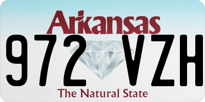 AR license plate 972VZH