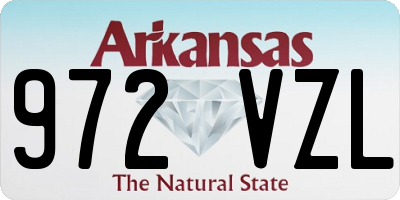 AR license plate 972VZL