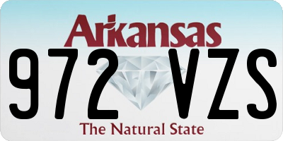 AR license plate 972VZS