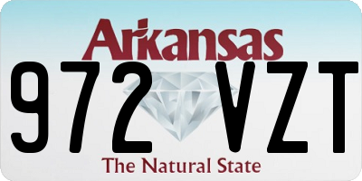 AR license plate 972VZT