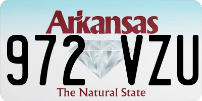 AR license plate 972VZU