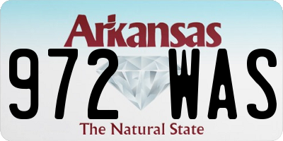 AR license plate 972WAS