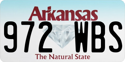 AR license plate 972WBS