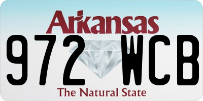 AR license plate 972WCB