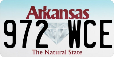 AR license plate 972WCE