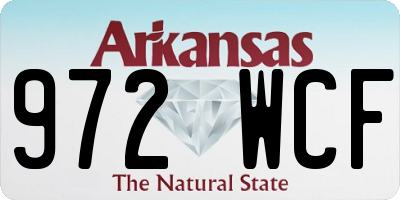 AR license plate 972WCF