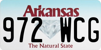 AR license plate 972WCG