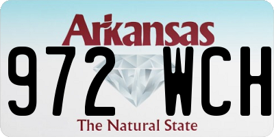 AR license plate 972WCH