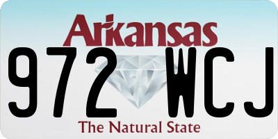 AR license plate 972WCJ