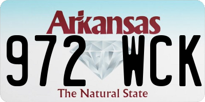 AR license plate 972WCK