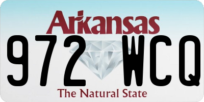 AR license plate 972WCQ