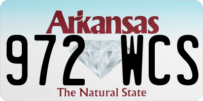 AR license plate 972WCS