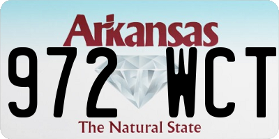 AR license plate 972WCT
