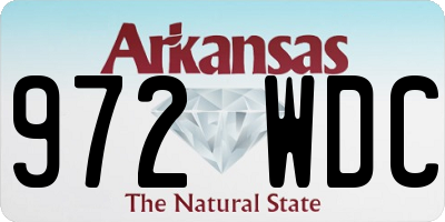 AR license plate 972WDC