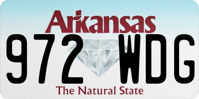 AR license plate 972WDG