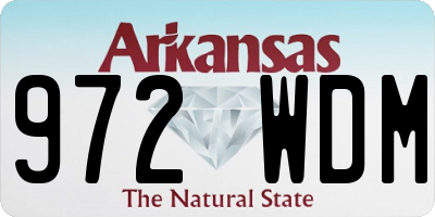 AR license plate 972WDM
