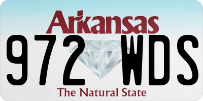 AR license plate 972WDS