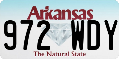 AR license plate 972WDY