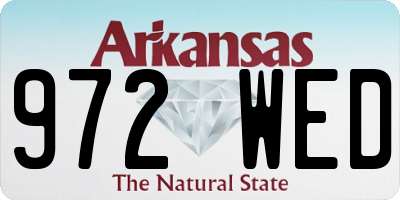 AR license plate 972WED