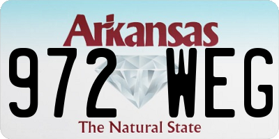 AR license plate 972WEG