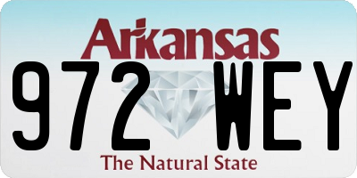 AR license plate 972WEY