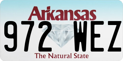 AR license plate 972WEZ