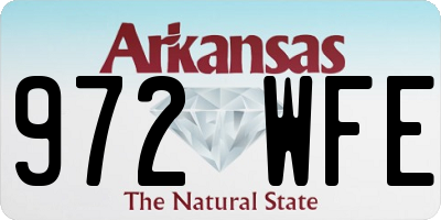 AR license plate 972WFE