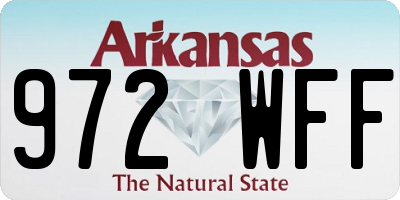 AR license plate 972WFF