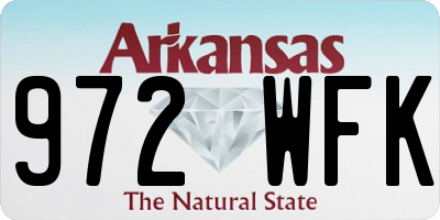 AR license plate 972WFK