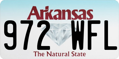 AR license plate 972WFL
