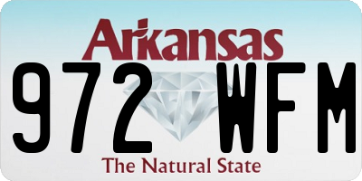 AR license plate 972WFM