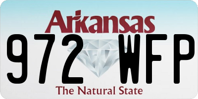 AR license plate 972WFP
