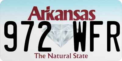 AR license plate 972WFR