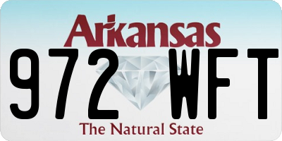 AR license plate 972WFT