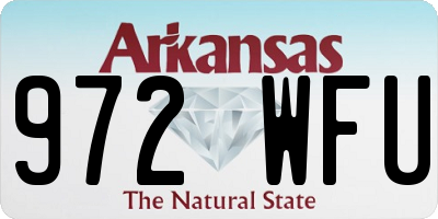 AR license plate 972WFU