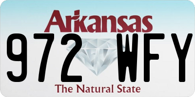 AR license plate 972WFY
