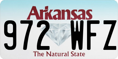 AR license plate 972WFZ