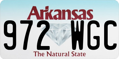 AR license plate 972WGC