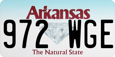 AR license plate 972WGE